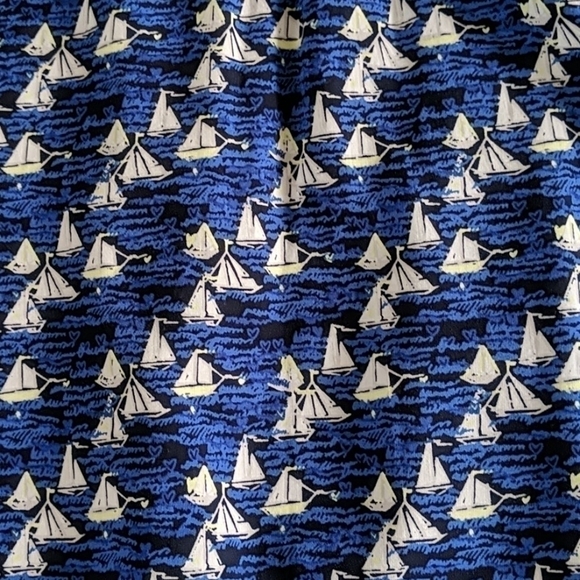 GAP Blue Sailboat Pattern Pull-on Skirt Sz M - Picture 3 of 6